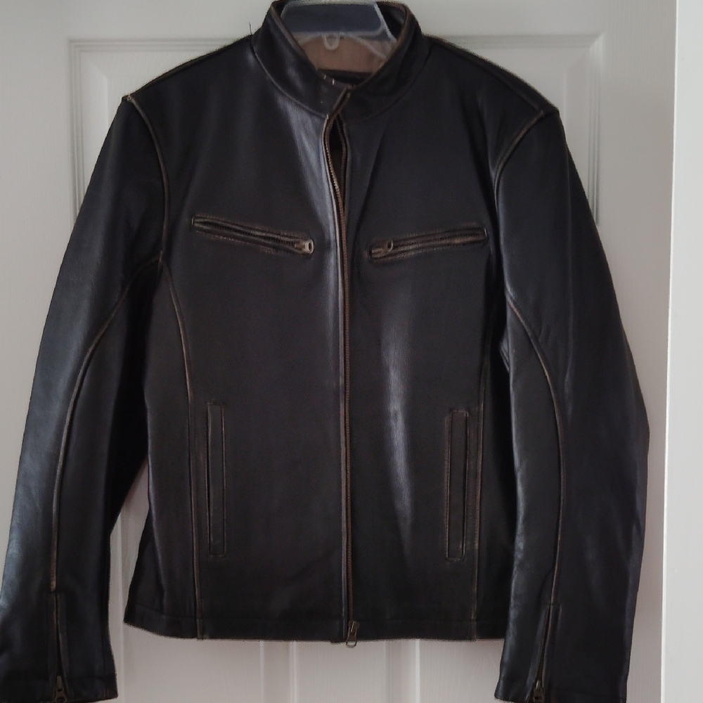 Structure Black Heavyweight Shirt Jacket with Stand-Up Collar
